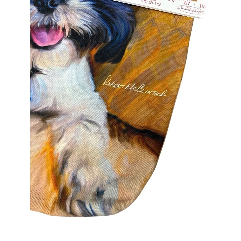 Robert McClintock Shih Tzu Dog Tote‎ Bag Polyester USA Made